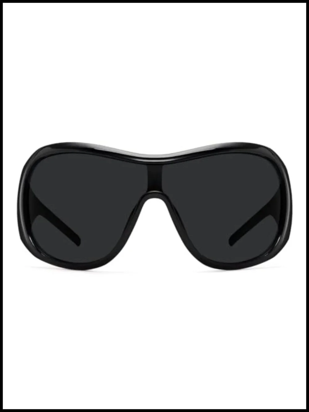 Oversized Wrap Around Sunglasses, UV Protection, Trendy Shield Shades
